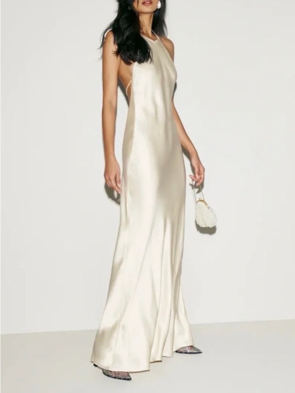 Reformation Jeany Silk Dress In Fior Di Latte, NWOT, Never worn, No flaws.